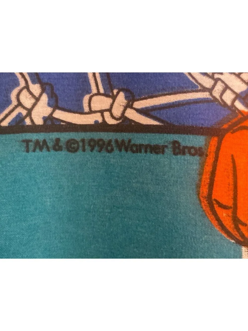 VTG Warner Bros Space Jam Standard Pillow Case Tune Squad Monsters Basketball